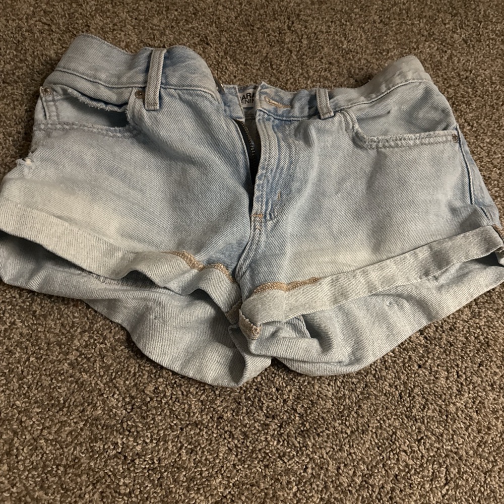 Garage Light Blue Jean Shorts